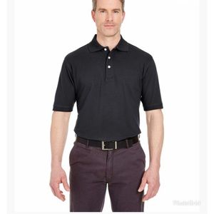 UltraClub Men Classic Platinum Polo Sport Shirt